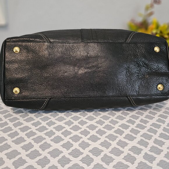 Coach Hamilton F12444 Satchel – Brown Pebbled Leather | EUC | COA - Picture 10 of 14